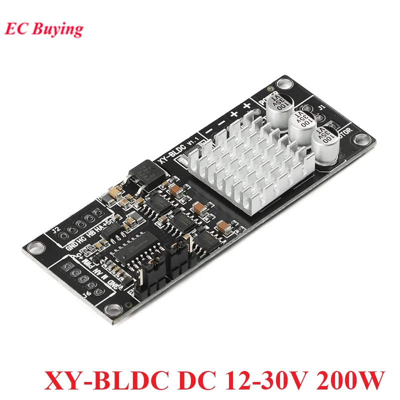 XY-BLDC 3 Phase DC Motor Controller Module with Hall Brushless PWM Motor Drive Board DC 12V-30V 200W 10KHz PWM Driver New