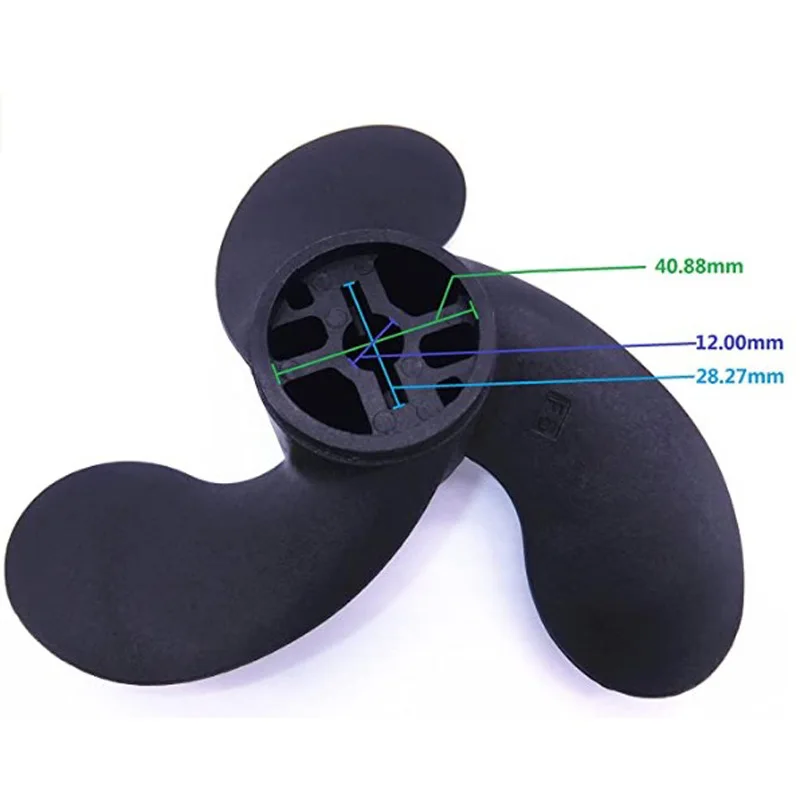 

Accessory Outboard Propeller Parts Replacement 1pc 47.05mm*78.05mm Black