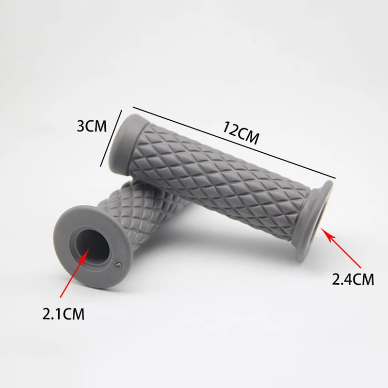 

1 Pair 7/8" 22mm Handle Bar Motorcycle Hand Grip Handlebar End Fit for Cafe Racer TD326
