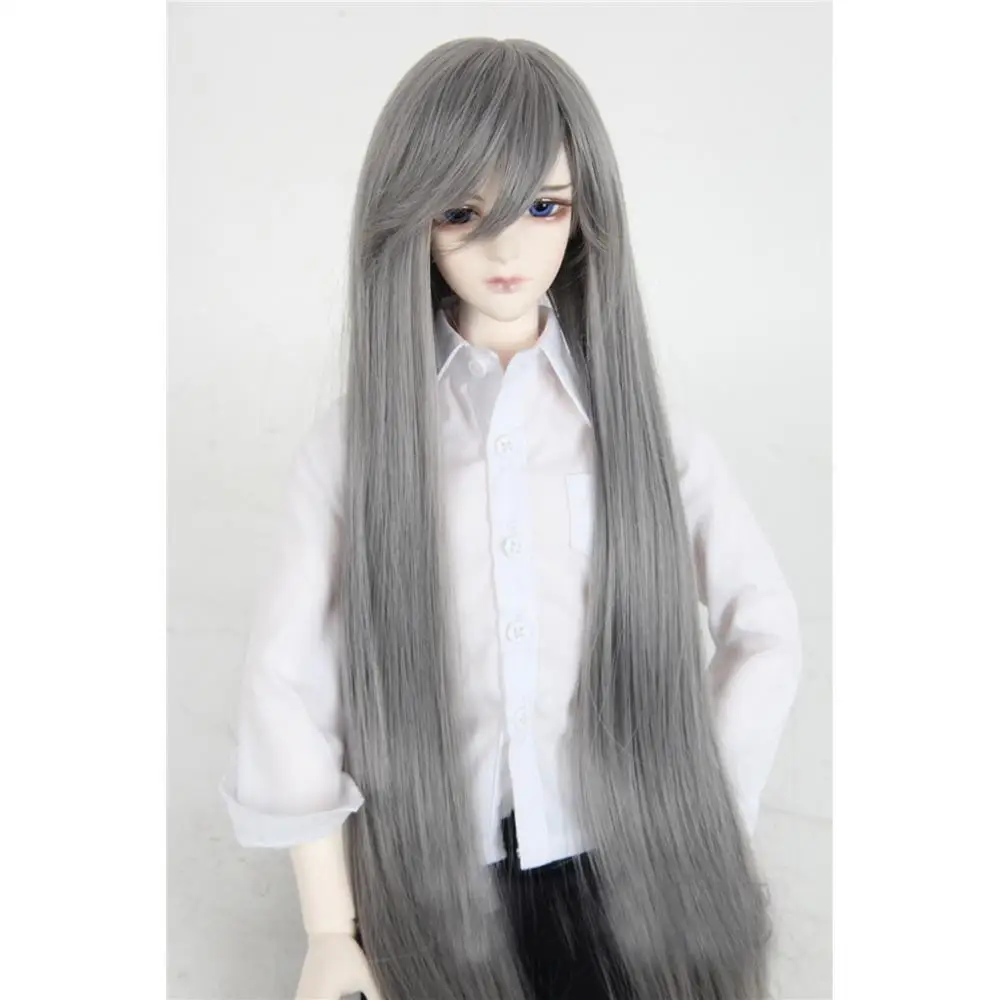 Длинный Темно-серый парик bjd 1/3 для высокой куклы 24 дюйма SD DK DZ AOD DD VOLKS кукла