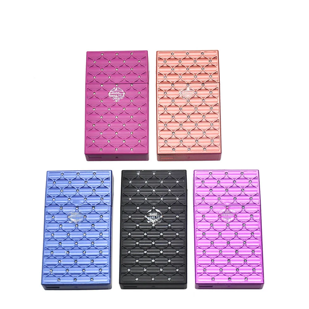 

109mm Portable Cigarette Box Large Capacity 20pcs Cigarettes Holder Case Tobacco Container Smoking Accessories Lady Gift