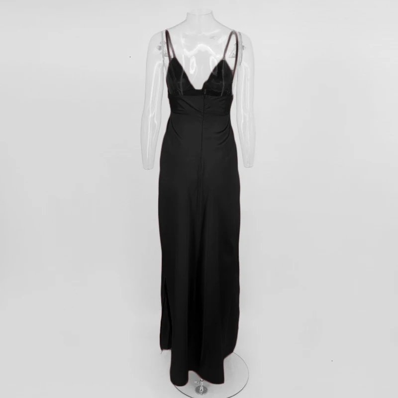 Tobinoone, Vestidos De Fiesta, Макси женское платье, сексуальный ремешок, винтажное, рождественское, длинное, для вечеринки, элегантное, длина до пола, глубокий v-образный вырез, платья