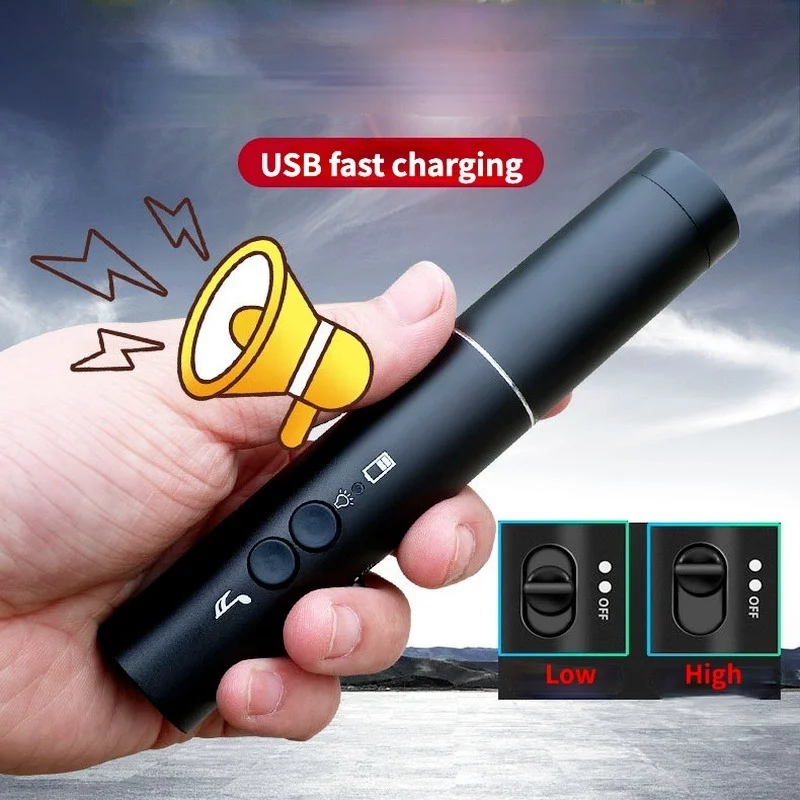 

2 IN 1 Electronic Whistle with LED Flashlight High Decibel Outdoor Traffic Football Basketball Game Referee Training Whistle