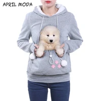 fashion 2021 high quality cat lovers hoodies ears cuddle pouch dog pet hoodies for casual kangaroo pullovers sweatshirt