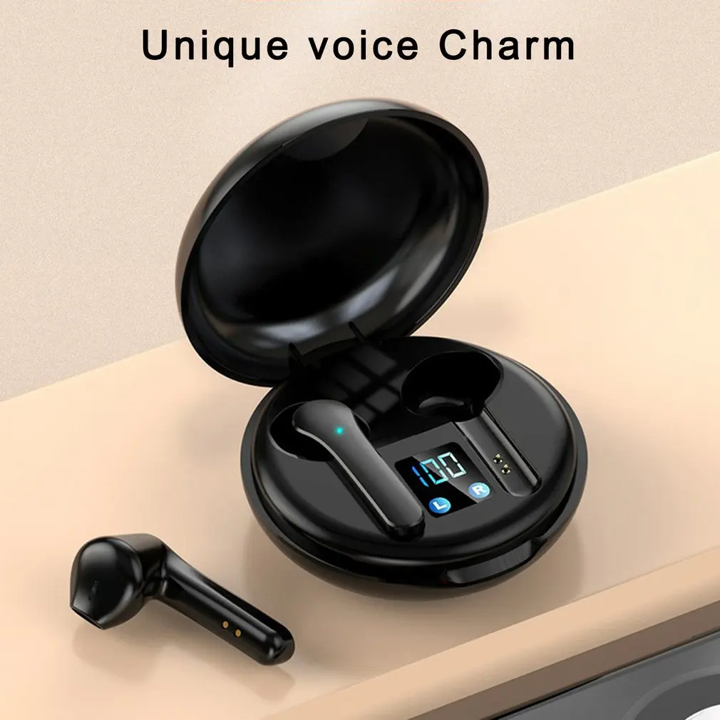 Беспроводные мини-наушники JS82 с микрофоном наушники-вкладыши сенсорным