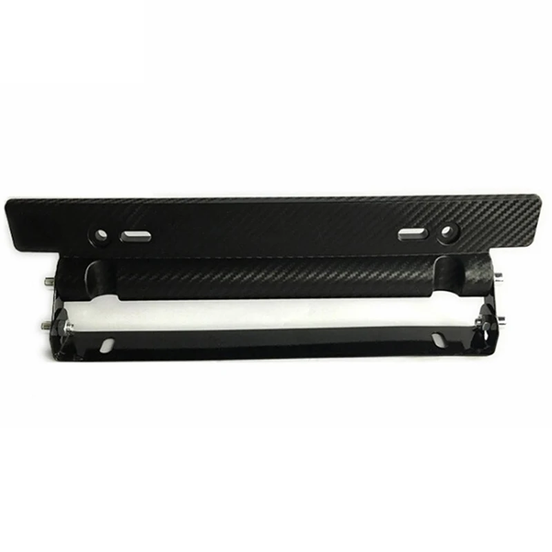 

1PCS Adjustable Carbon Fiber Racing Number Plate Auto Mount Bracket Car-styling Car License Plate Frame Holder