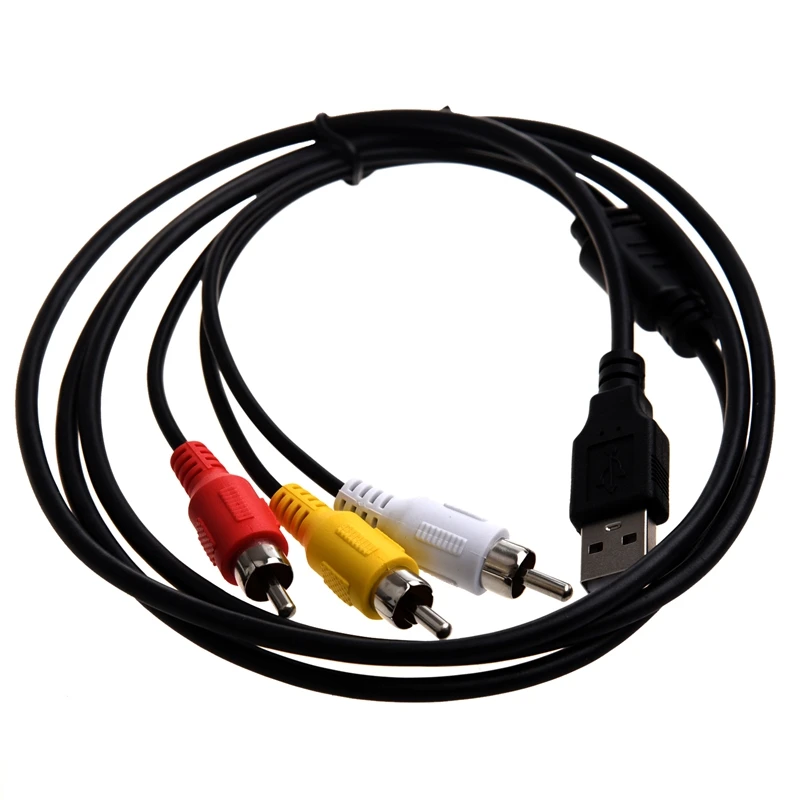 3 RCA к usb-кабелю
