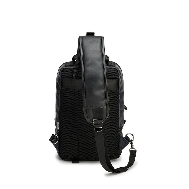 2021 New Fashion Shoulder Bags Men Luxury PU Leather Multifunction Male Bag Large Capacity Chest Bag Mens Travel Handbag Bags