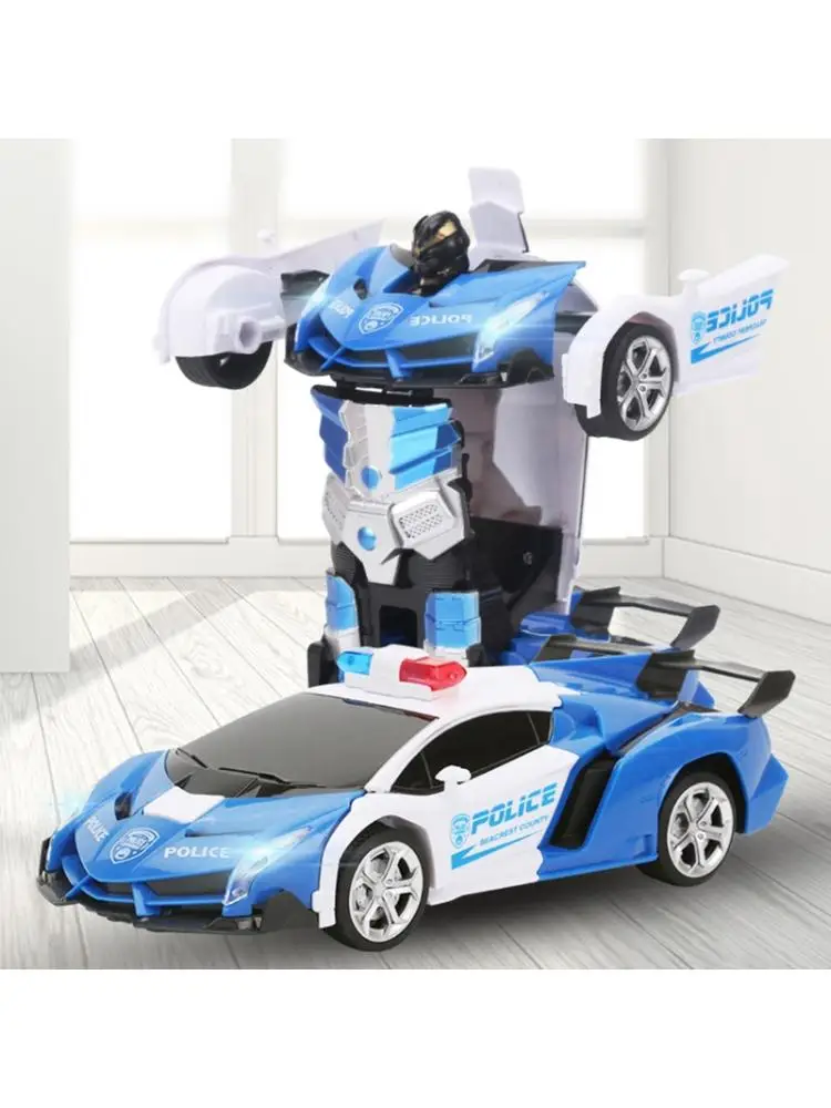 Масштаб 1:18 Радиоуправляемый автомобиль робот-трансформер спортивный модель