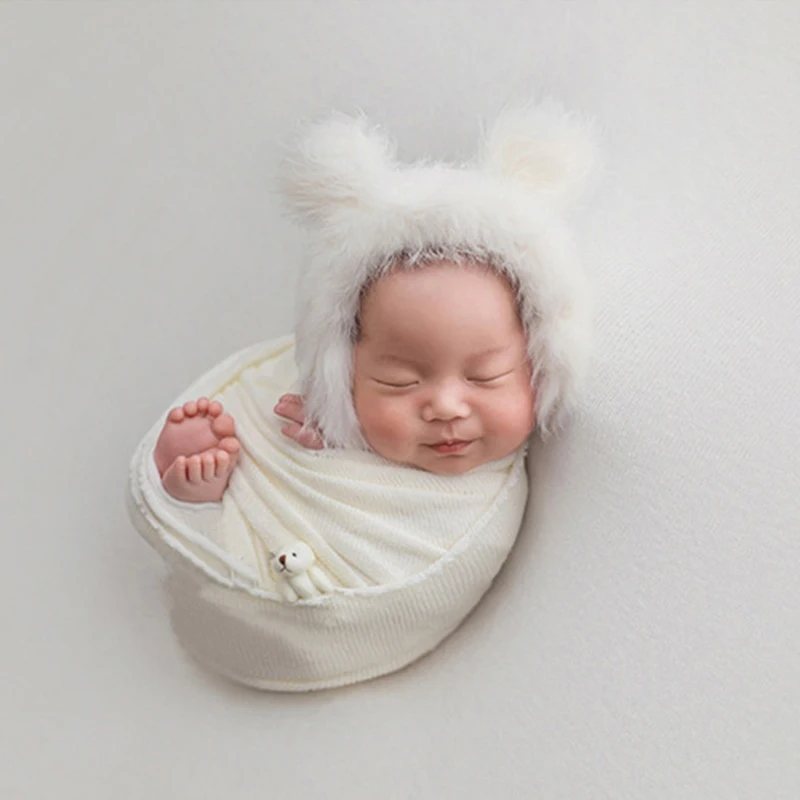 Новое поступление реквизит для фотосъемки новорожденных вязаная шапка из