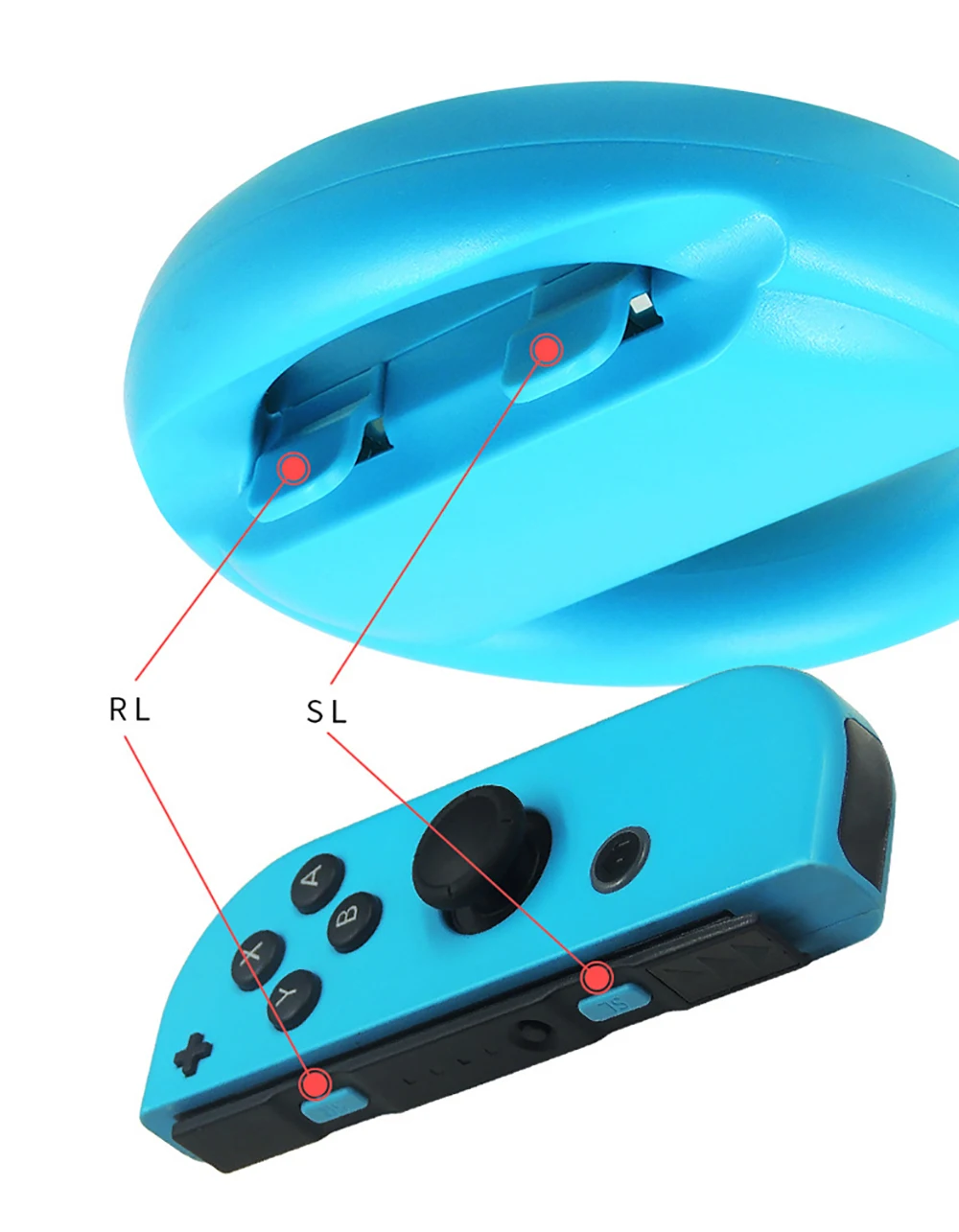 2Pcs Game Steering Wheel Racing Handle  For Mario Kart Nintendo Switch Joy-Con Controlle Holder For NS Mario Kart  Accessories images - 6