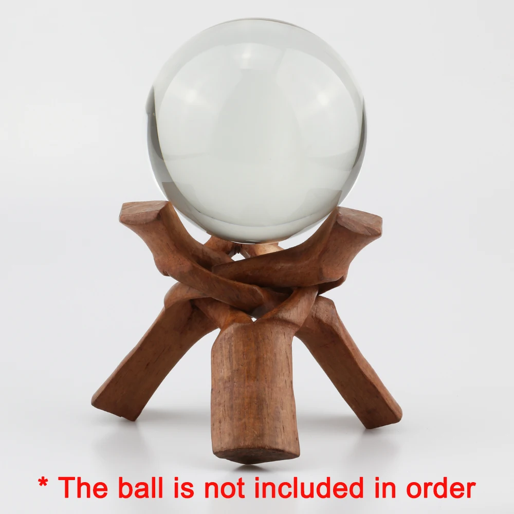 

Wood Display Stand for Crystal Glass Lens Ball Photography Lensball Base Stone Egg Pedestal Magic Sphere Globe Holder Home Decor