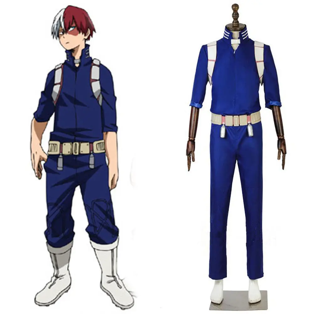 

Мой Boku No Hero academic костюм Todoroki Shoto боевой униформа косплей полный комплект