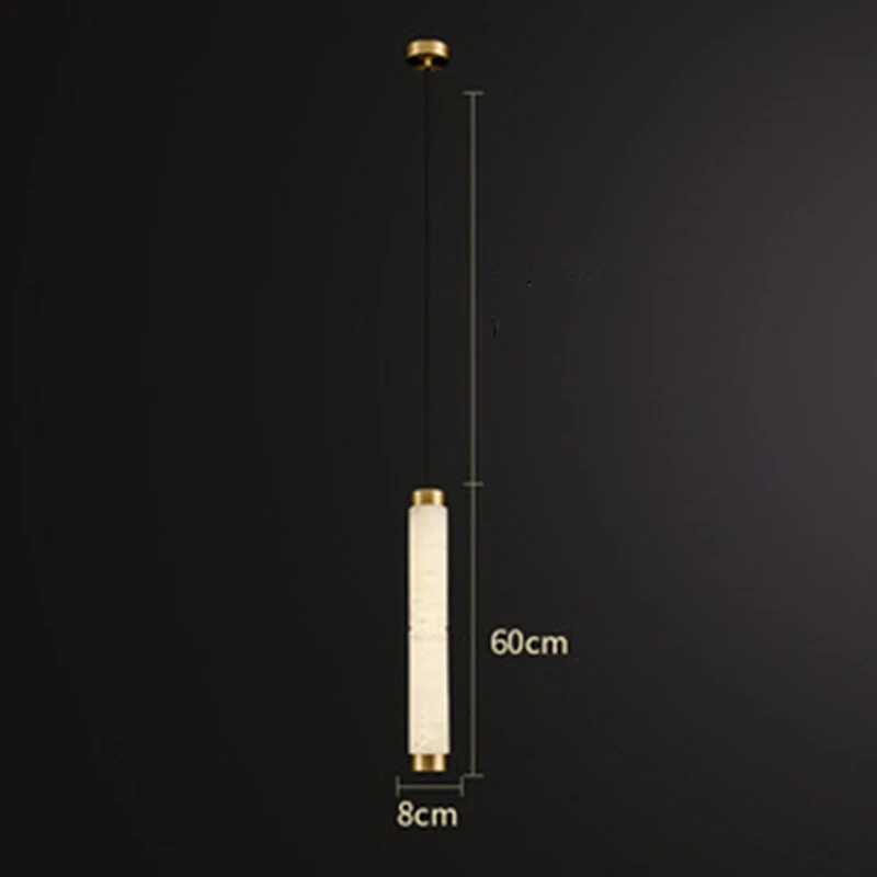 Online Lampada A Sospensione A LED Postmoderna Soggiorno Sala Da Pranzo Camera Da Letto Bar Studio Caffè Comodino Tutto Rame Marmo Lusso Decorazione Domestica Interna