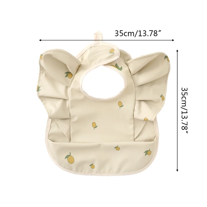 

Baby Feeding Bib Hook and Loop Closure Lightweight Comfortable Waterproof Apron Machine Washable for Babies & Toddlers