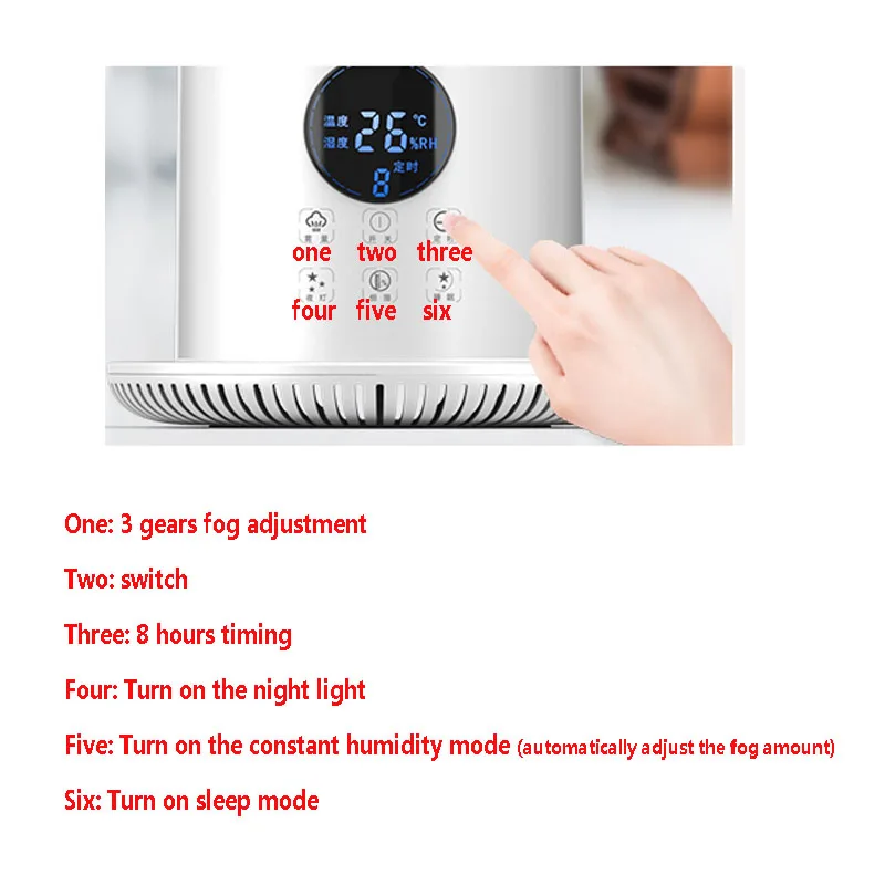 Напольный увлажнитель воздуха с пультом дистанционного управления диффузор