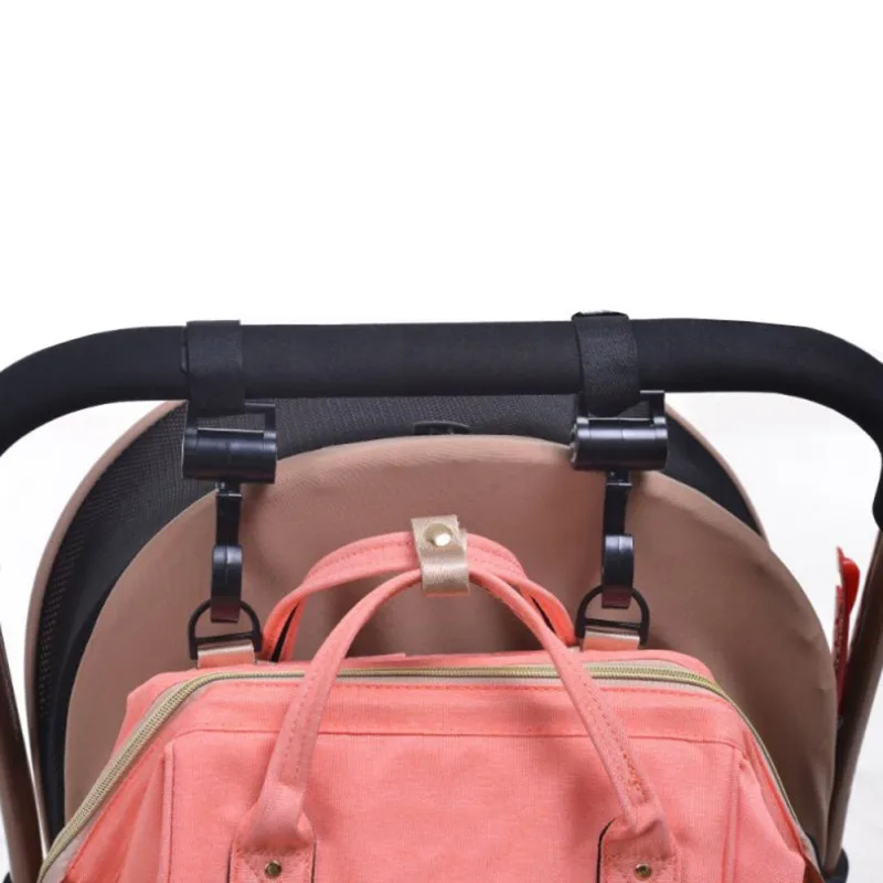 

2pcs/ Baby Hanger Baby Bag Stroller Hooks Pram Rotate 360 Degree Baby Car Seat Accessories Stroller Organizer