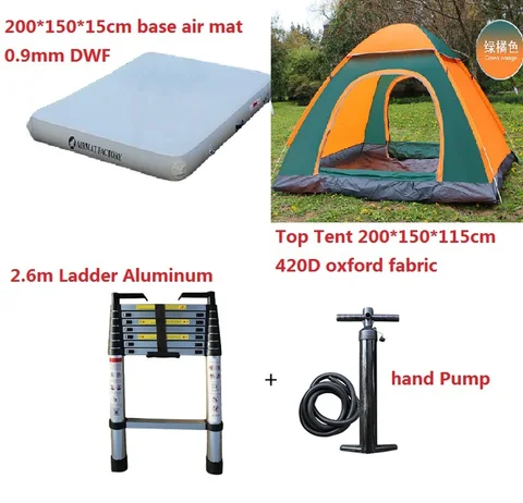 Коммерческая водонепроницаемая палатка на крышу автомобиля Glamping Portable 2- 3 Person надувная палатка для кемпинга, рыбалки