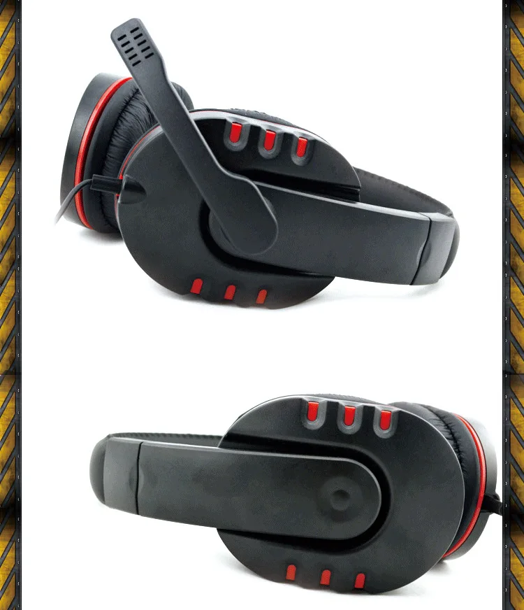 Новые наушники с микрофоном Hi Fi игровая гарнитура компьютерные портативные для