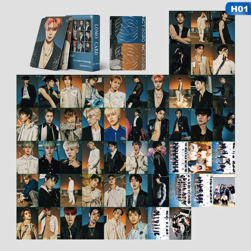 54 шт./компл. KPOP NCT 2020 Новый альбомный резонанс Pt. 1 Фотокарта HD печатные ломо карты