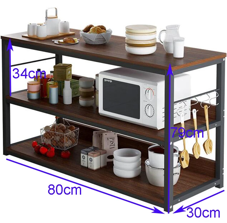 Floor Multi-layer Microwave Shelf Household Seasoning Pots Dishes Bowl Rack Cupboard Kitchen Storage Organizer | Дом и сад