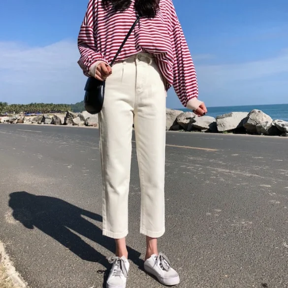 Новые поступления модные популярные женские джинсовые штаны 2020 Осенние Летние