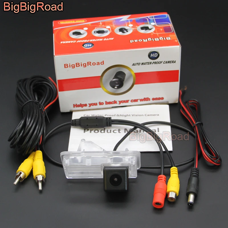 Камера заднего вида BigBigRoad водонепроницаемая камера ночного видения для Toyota Crown