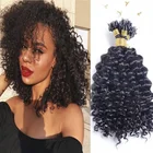 Кудрявые вьющиеся волосы Micro Loop естественного цвета 1 #2 #4 # Малазийские Вьющиеся Micro Loop Ring вьющиеся человеческие волосы 100 Пряди для черных женщин