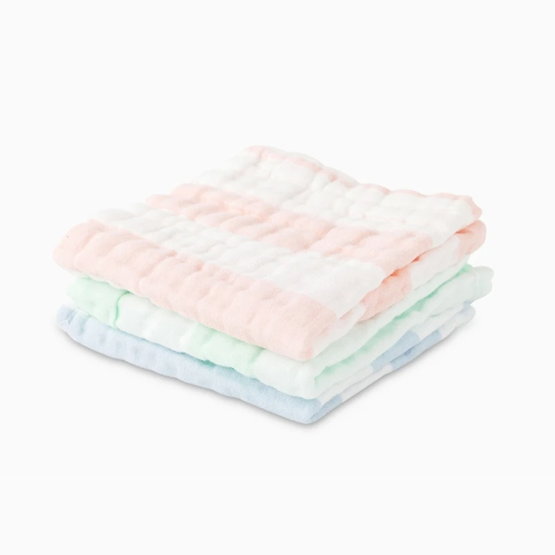 

3 Pcs/Pack Baby Infants Feeding Bibs Absorbent Soft Cotton Burp Saliva Towel Handkerchief Toddler Scarf Washcloth