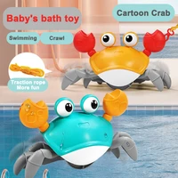 cartoon baby bath toys crab classic children water beach toy for baby bath tub swim shower game bathroom toy plastic crab toys