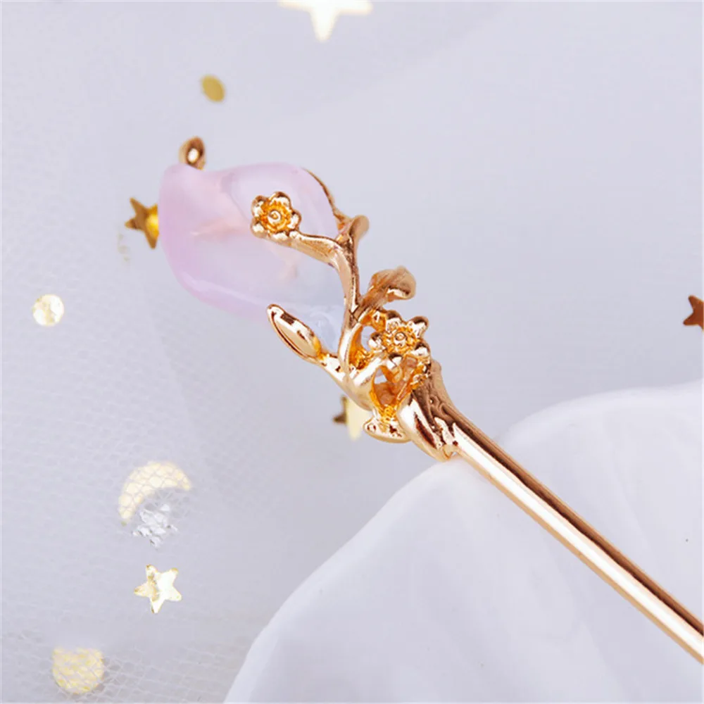 

Accessories Women Hairpin Rhinestone Stick Woman Clip Metal Chinese Hair Style