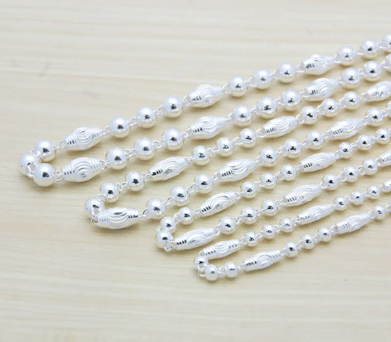 Цепочка Из серебра 100% пробы для мужчин и женщин ожерелье из 2020 990 подарочное