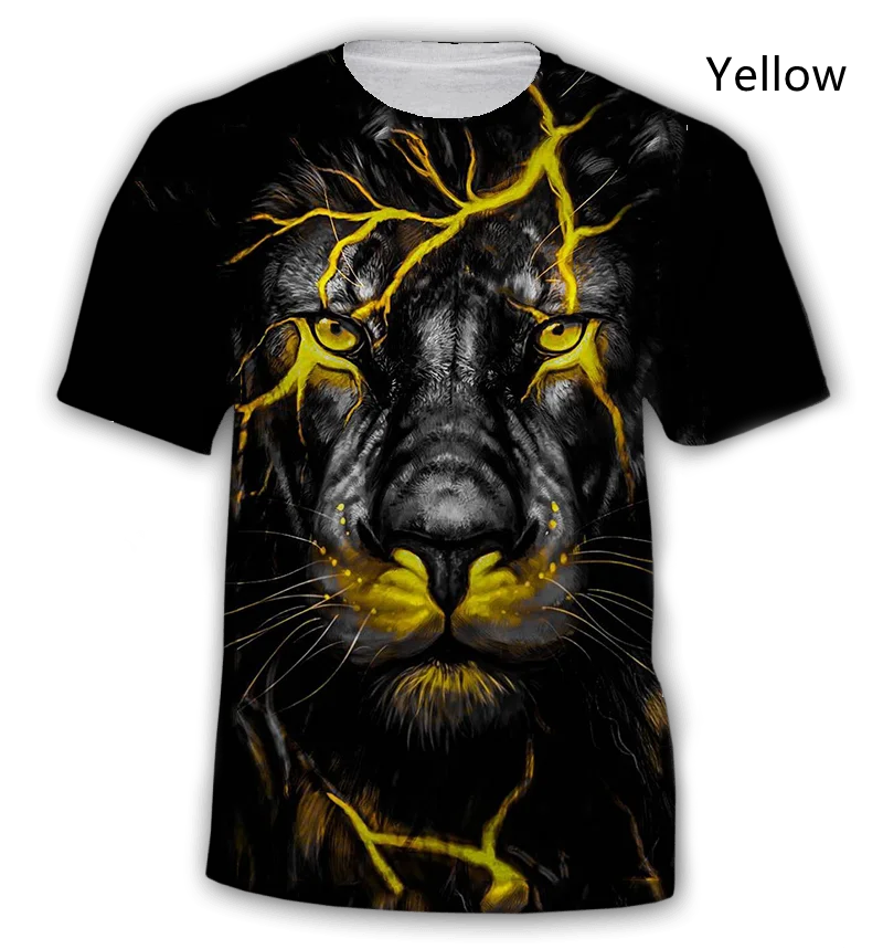 

Summer leisure and cool lion new high-quality T-shirt (the best gift)