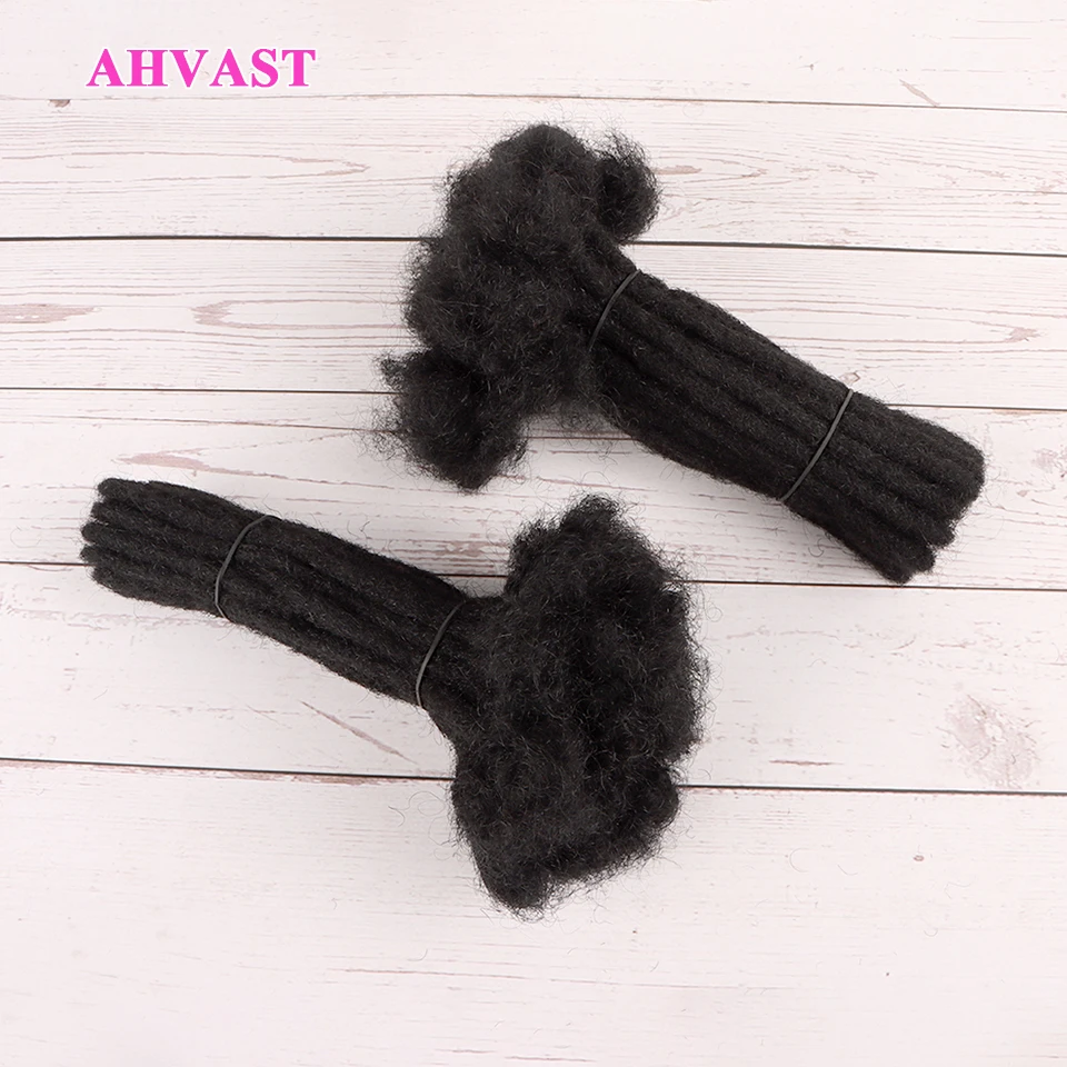 

VAST 100% Remy Human Hair Dreadlocks Extensions Unprocessed Hair Can be Dyed and Bleached Permanent Full Handmade Locs Extension