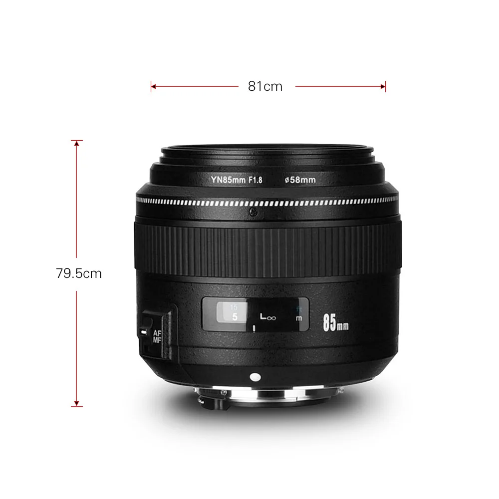 YONGNUO YN85mm F1.8N Средний телеобъектив с праймом Авто/ручная фокусировка объектива камеры для Nikon D7500/D810/D700/D800/D610/D600