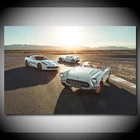 Постеры с изображением Шевроле корвета, старые модели суперкаров, современные настенные картины, картины для декора гостиной, 1953