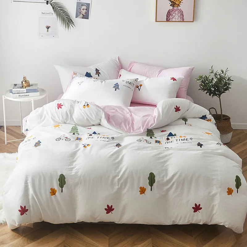 style7 Комплект постельного белья с рисунками животных из мультфильмов, домашний текстиль, пододеяльник, одеяло для детей - Цвет: style7