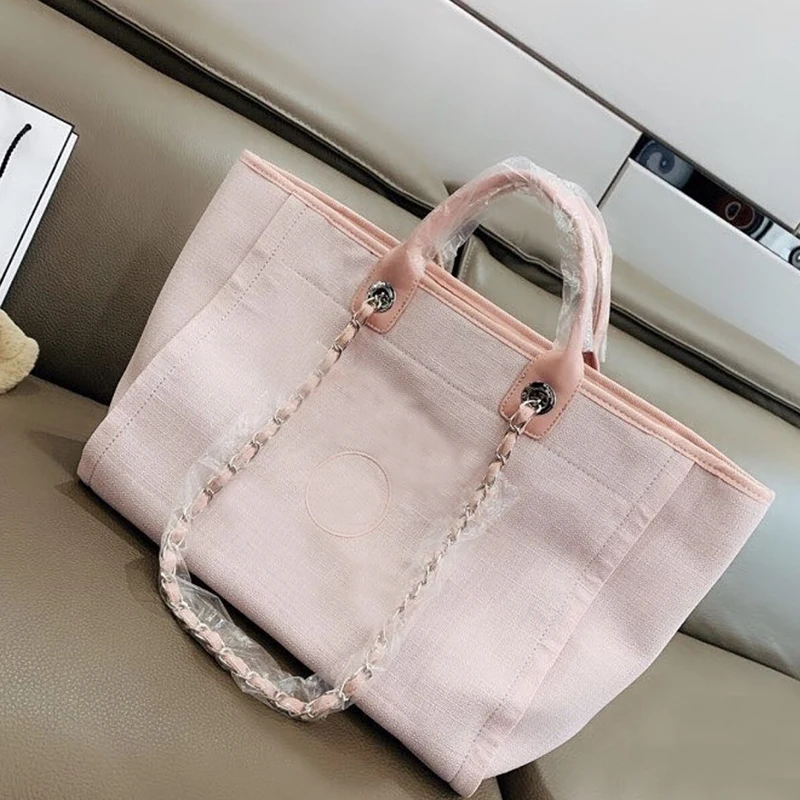 

Women Luxury Shopping Bag Handbags Canvas Large Capacity Designer Brand Casual Shoulder Bags Female Chain Tote Big Bag