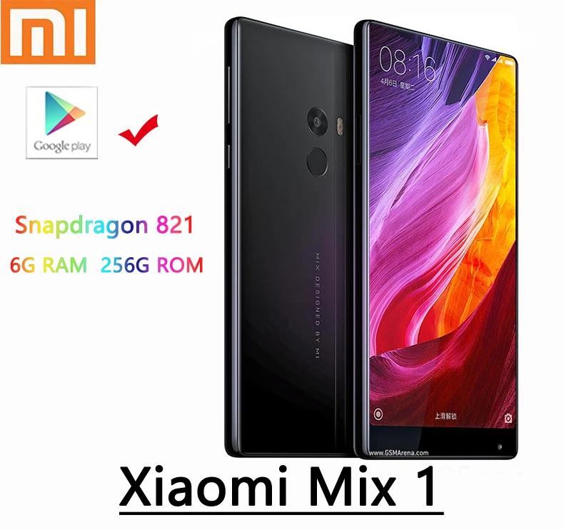 

Xiaomi MIX 1 smartphone global framework snapdragon 821 6G 256G 2040*1080 refurbished by manufacturer with new battery