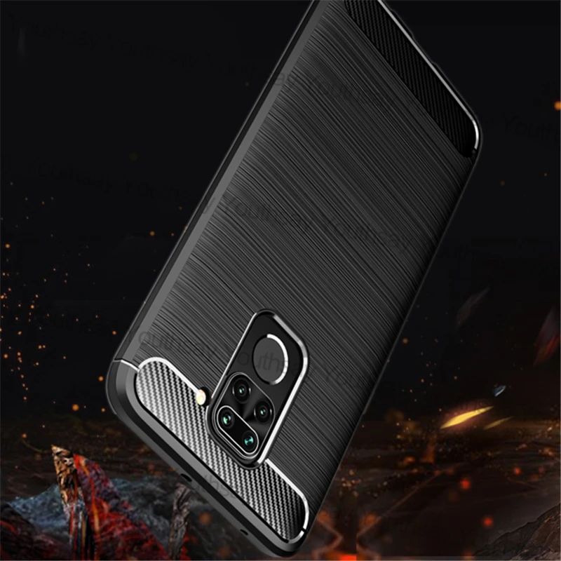 Бампер из углеродного волокна для Xiaomi Redmi Note 9 чехол 9S 8 Pro противоударный