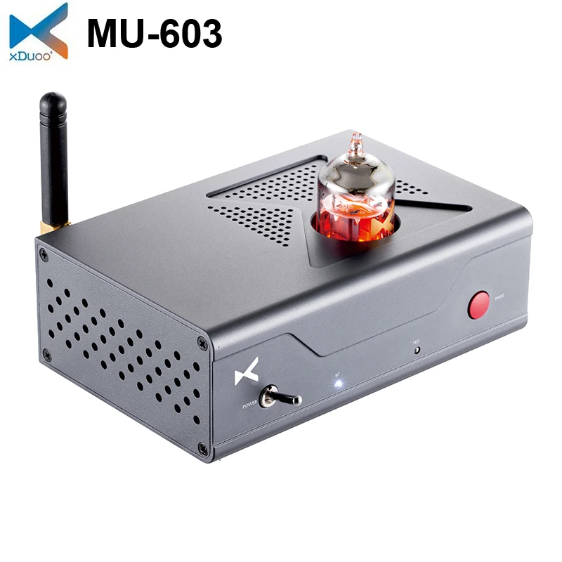 

XDUOO MU-603 трубка Bluetooth DAC и трубка PRE-AMP ES9018K2M DAC чип 12AU7 QCC3034 Bluetooth 5,1 aptX HD 10 метров диапазон Быстрый SBC
