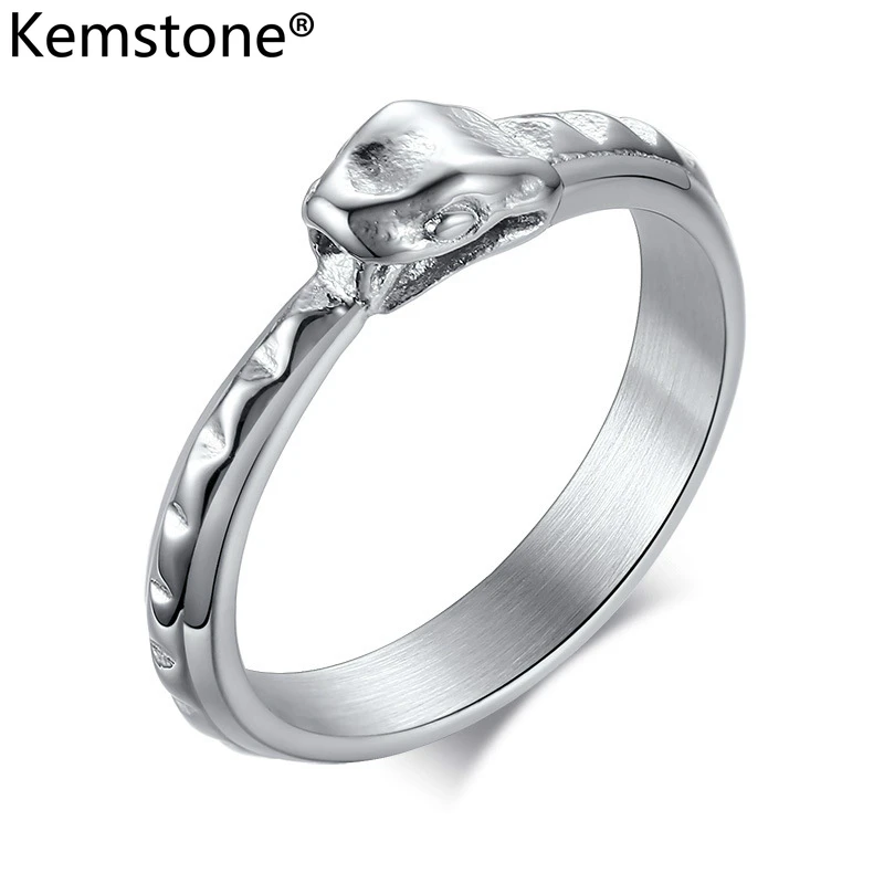 Кольцо в виде змеи из нержавеющей стали | Украшения и аксессуары