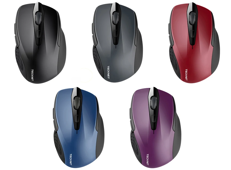 TeckNet, оптическая беспроводная мышь, компьютерная, Bluetooth, мышь, 2600 dpi, 2,4G, беспроводная, Bluetooth мышь, эргономичные мыши для ноутбука/планшета