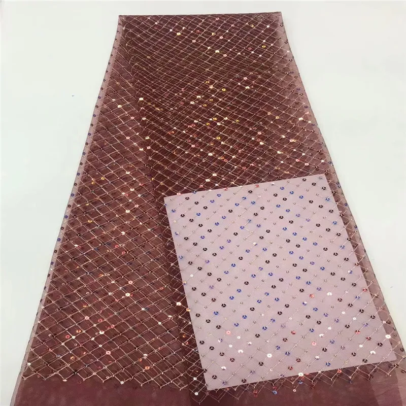 African Lace Fabric 2020 Silver High Quality Royal Blue Nigerian Fabrics for Women French sequins 3D | Дом и сад