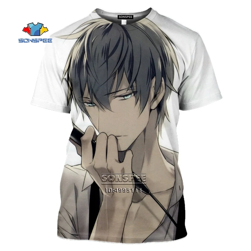 

SONSPEE BL Anime Ten Count 3D Print Men's T-shirts Women Summer T shirt Men Casual Short Sleeve Hip Hop Tee Shirts Streetwear