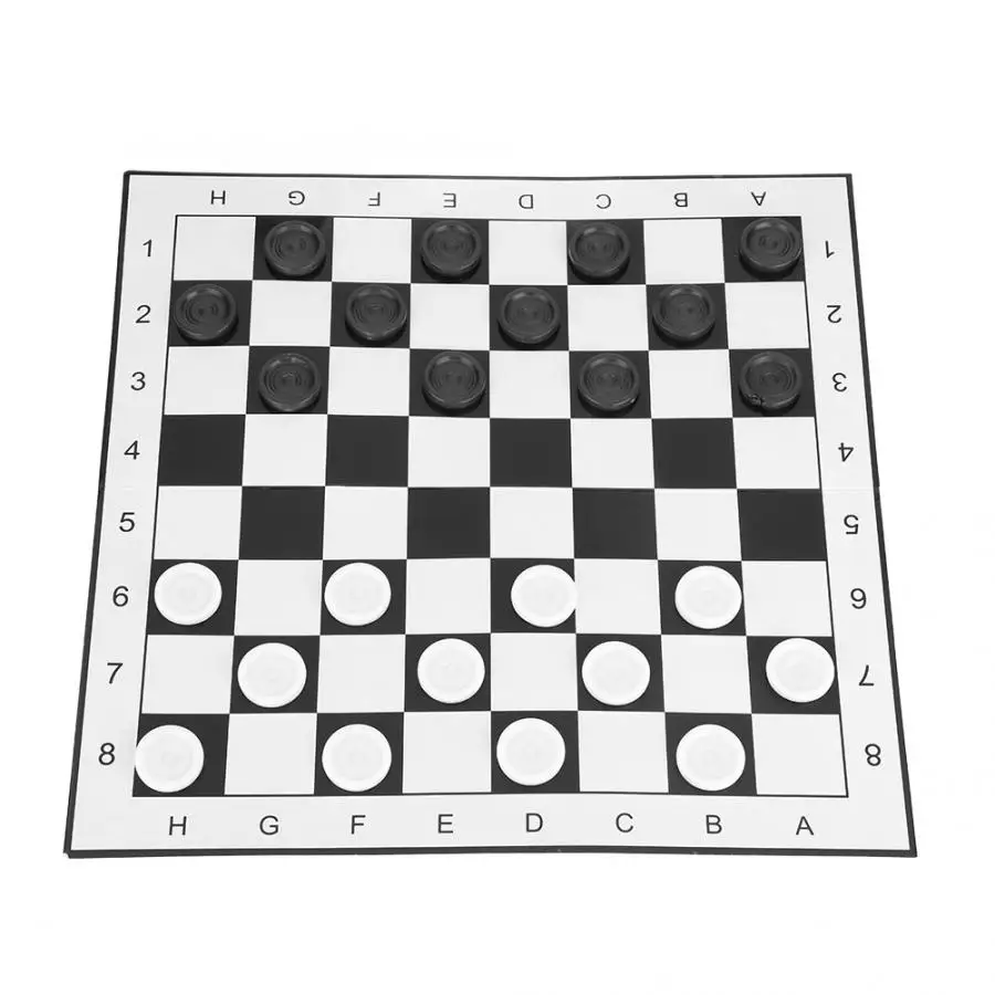Chess Portable Plastic International Checkers Folding Board Game for Party Family Activities backgammon | Спорт и развлечения