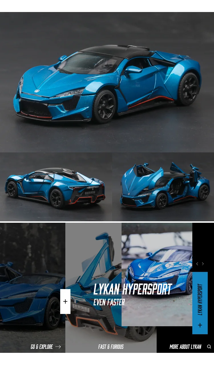 Литая 1:32, новинка, Lyken, Спортивная модель автомобиля, металлический сплав, автомобиль, моделирование, оттягивающие назад, автомобили, игрушки для детей, подарки для детей