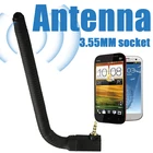 3,5 мм сигнал мобильного телефона Улучшенная внешняя антенна 6DBI Беспроводная ТВ-Палка для мобильного телефона гарнитура порт черная внешняя антенна