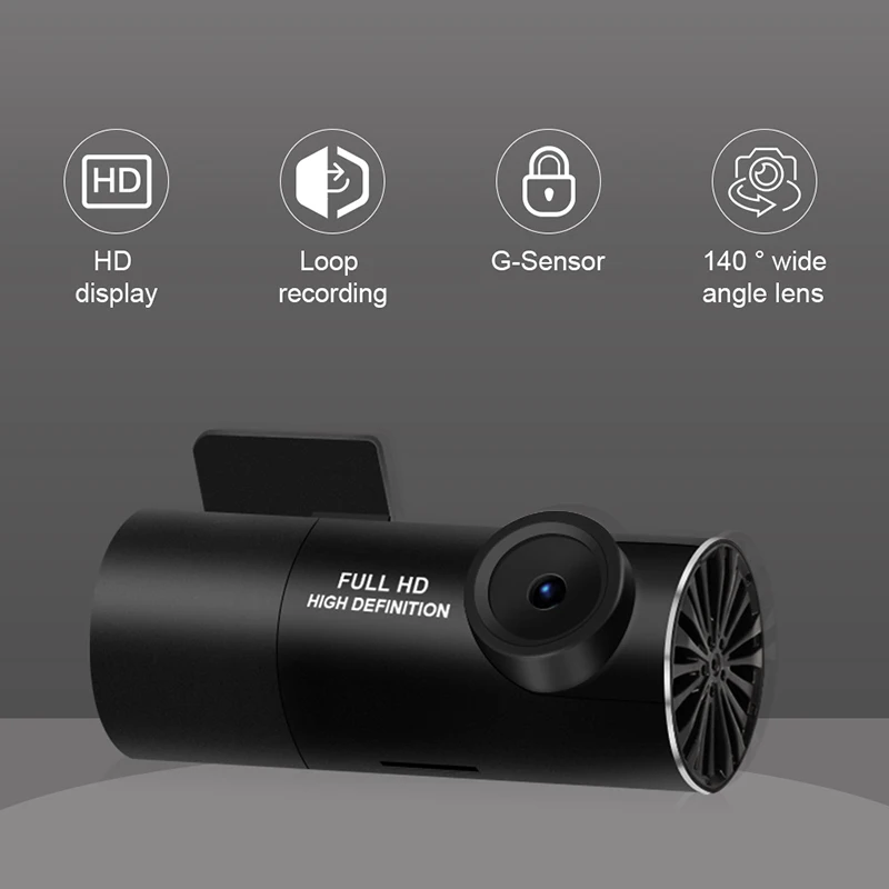 Автомобильный видеорегистратор 1080P HD с функцией ночного видения Android USB угол