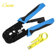 RJ45 Crimping Tool  Network Cutting Tools 8P Cat6 Cat5e RJ-45 Crimper Cutter Stripper Plier for Modular RJ12 RJ11 Crimp